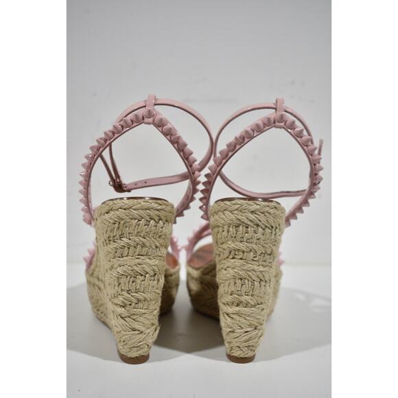 Christian Louboutin Mafaldina Zeppa 120 Rosy Pink Platform Wedge Sandal Heel 40 - Picture 12 of 12
